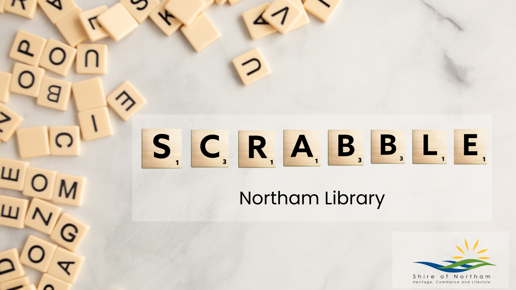 Tiles spelling the word 'scrabble'