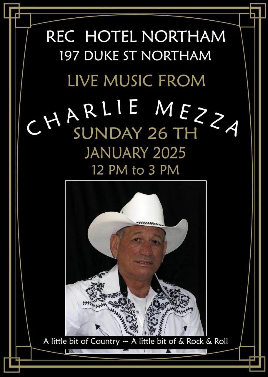 The Rec, Charlie Mezza Live Music