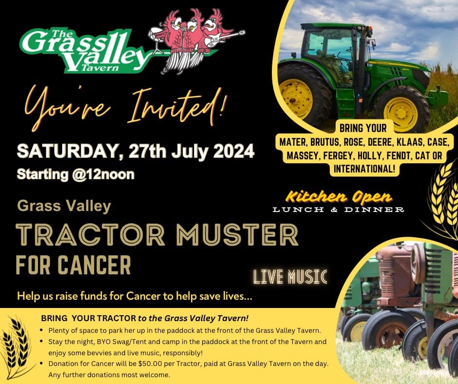 Grass Valley Tractor Muster For Cancer
