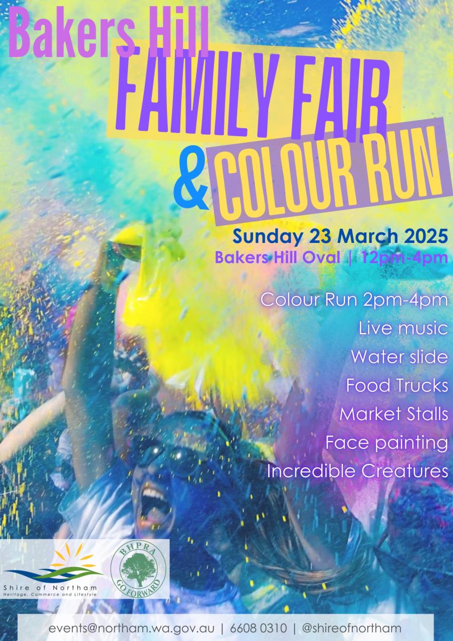 Bakers Hill Family Fair & Colour Run