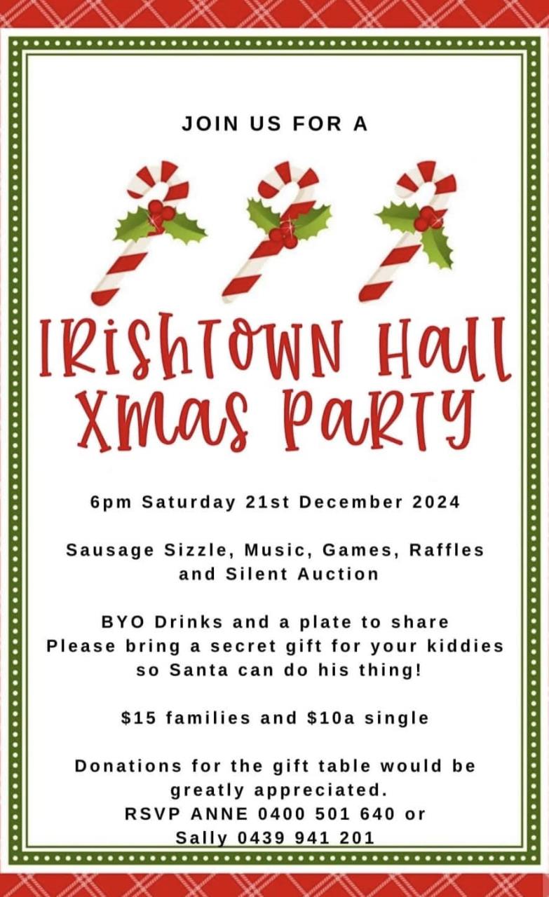 Irish Town Hall Christmas Party