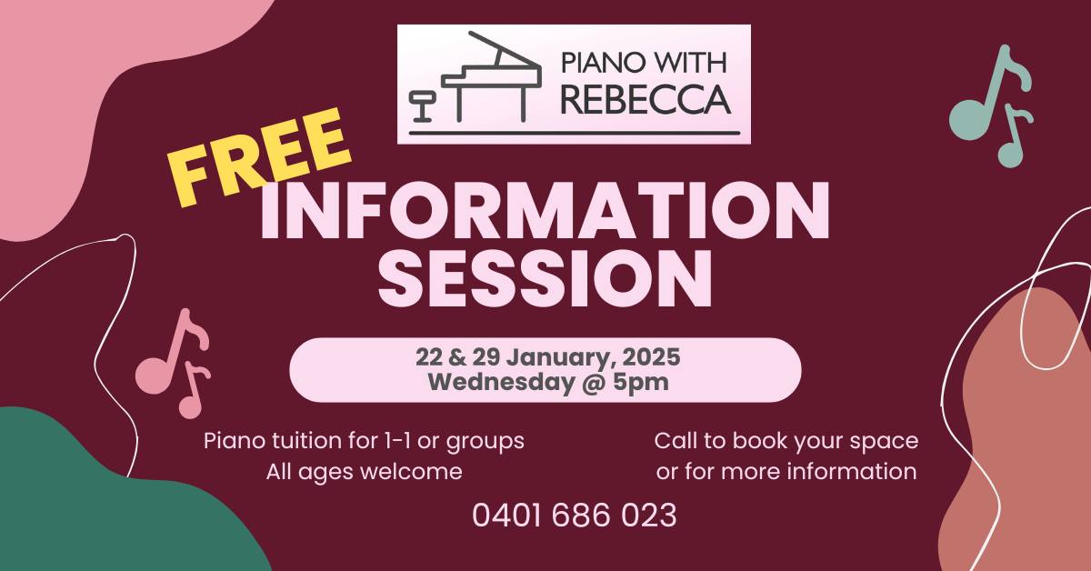 FREE Information Session, Piano wit Rebecca