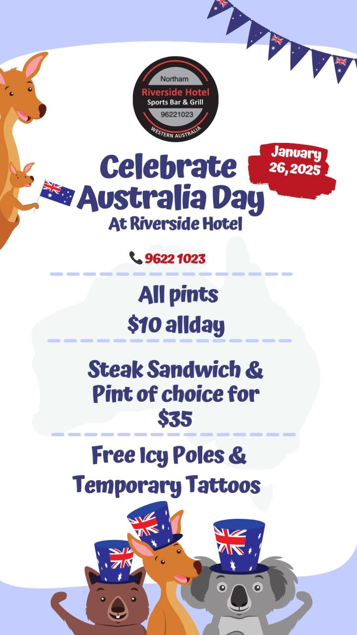 The Riverside Hotel- Australia Day