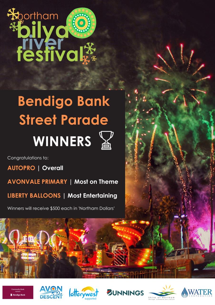 2024 Bendigo Bank Street Parade Winners