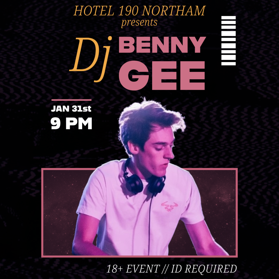 DJ Benny Gee Fri 31st Jan 9PM Start